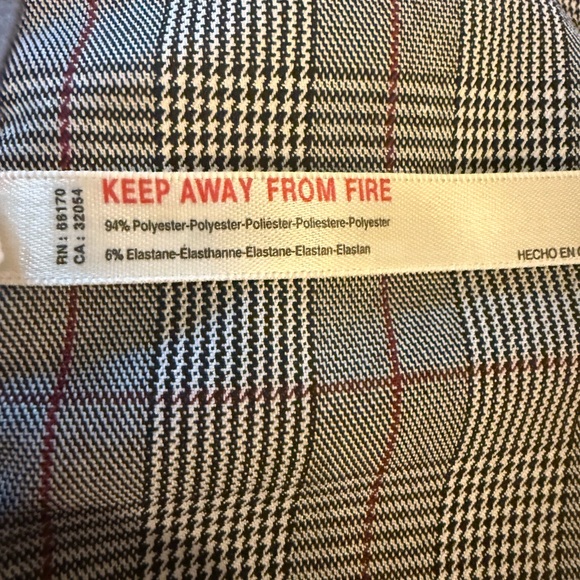 Anthropologie Plaid Lace Corset Top - Picture 9 of 11